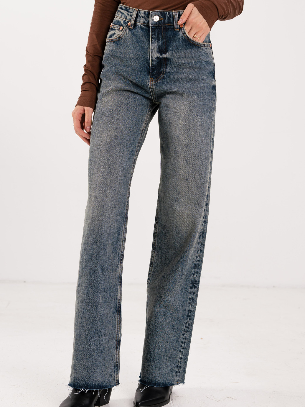 Джинси Wide leg сині WL 524