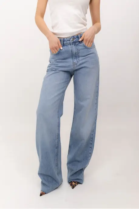 ДЖИНСИ WIDE LEG БЛАКИТНИЙ WL 539