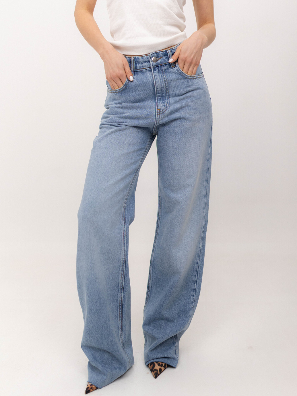 ДЖИНСИ WIDE LEG БЛАКИТНИЙ WL 539