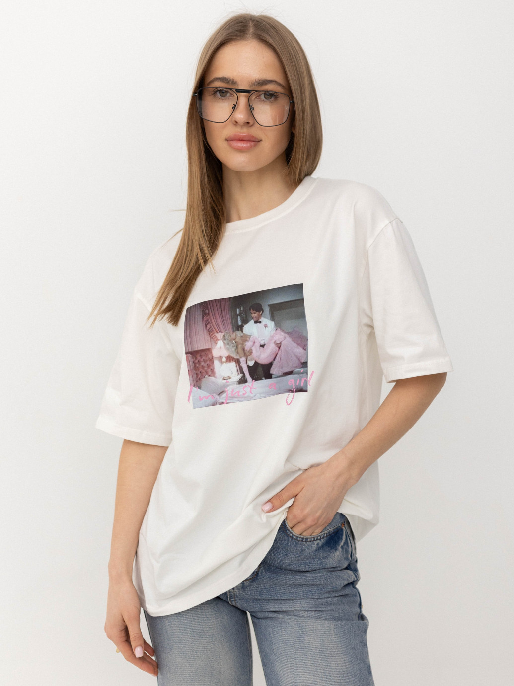 Футболка оверсайз Just girl