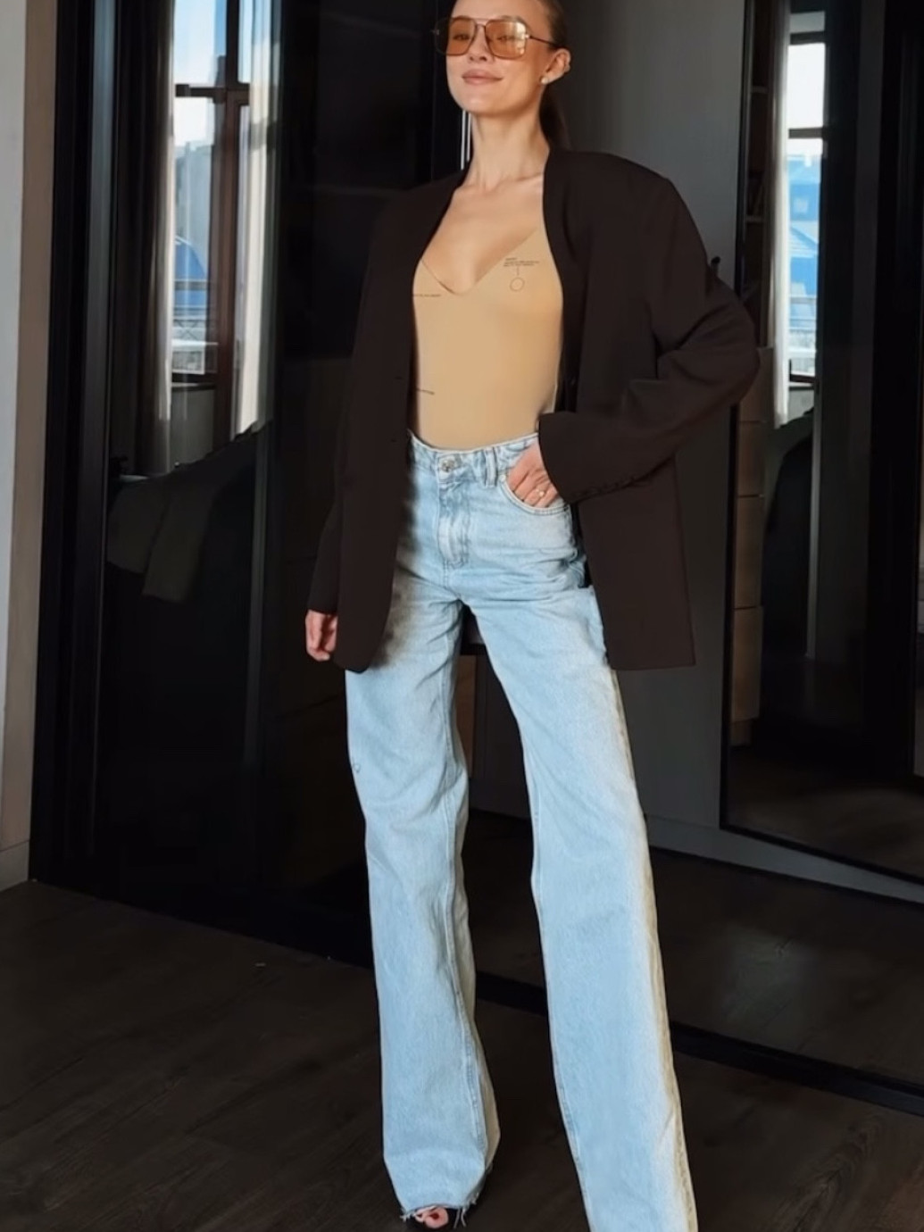 ДЖИНСИ WIDE LEG СВІТЛО БЛАКИТНІ WL 558