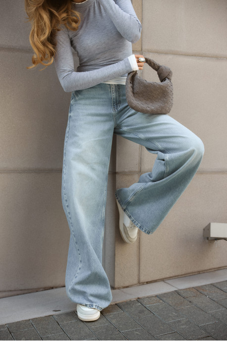 ДЖИНСИ WIDE LEG БЛАКИТНИЙ WL 576