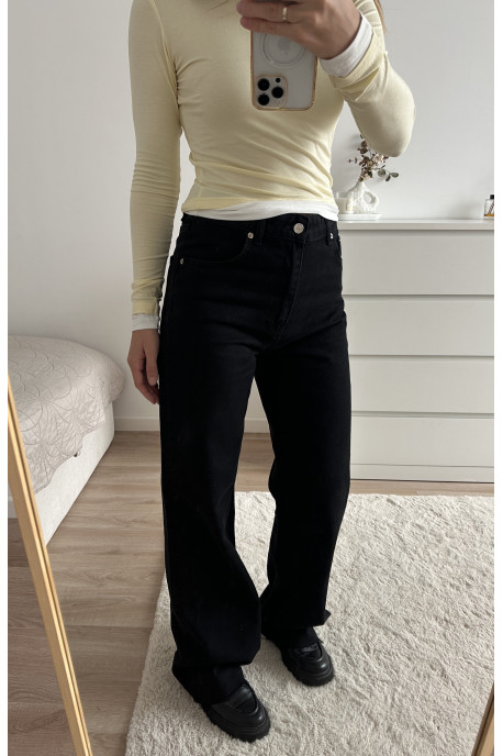 ДЖИНСИ WIDE LEG ЧОРНИЙ WL 575