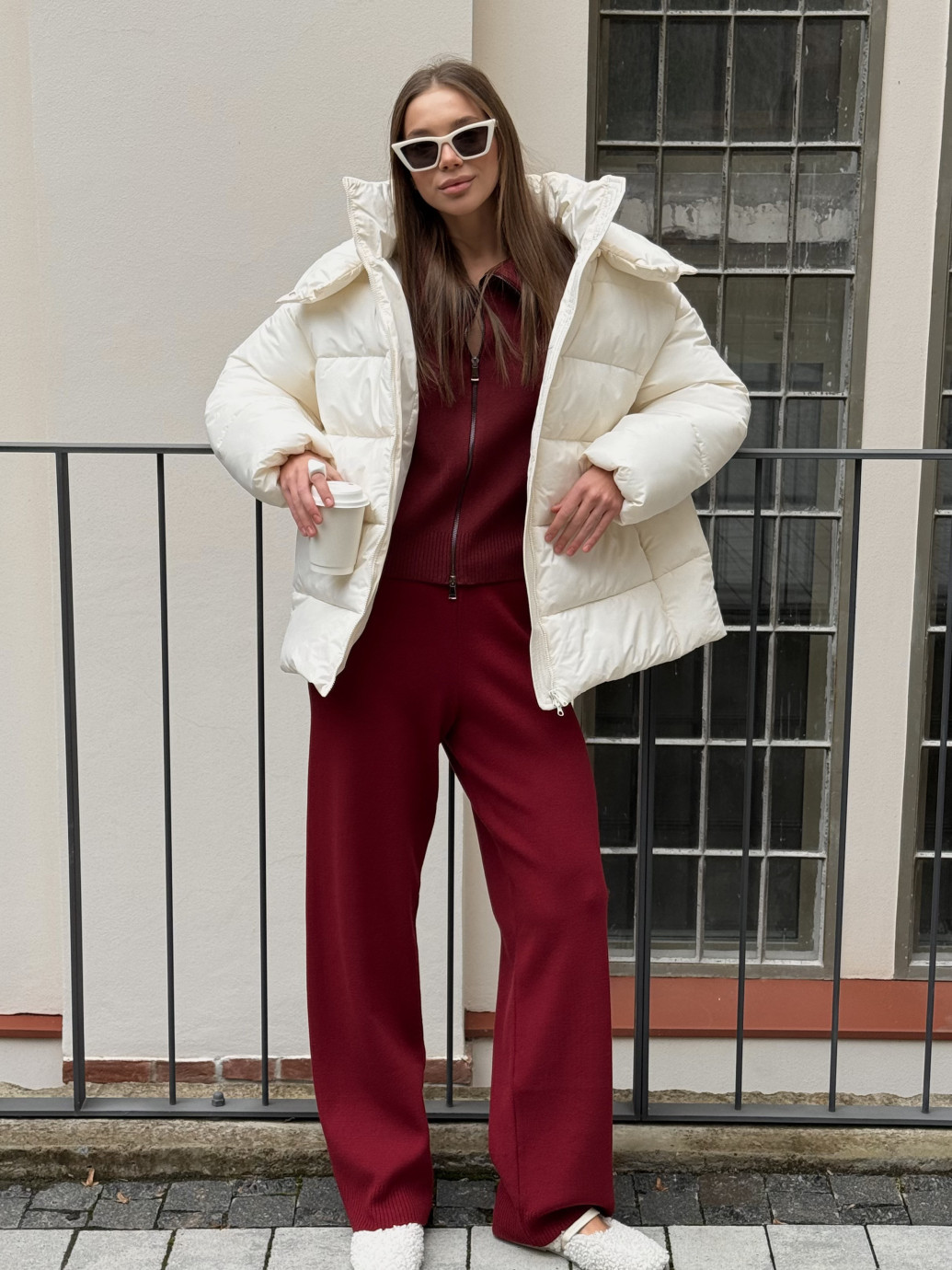 Костюм вʼязаний светр з бігунцем SU007