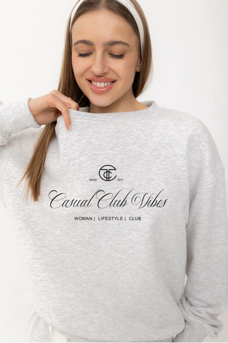 СВІТШОТ БАЗОВИЙ CASUAL CLUB VIBES