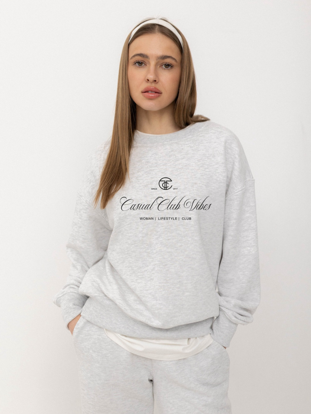 СВІТШОТ БАЗОВИЙ CASUAL CLUB VIBES