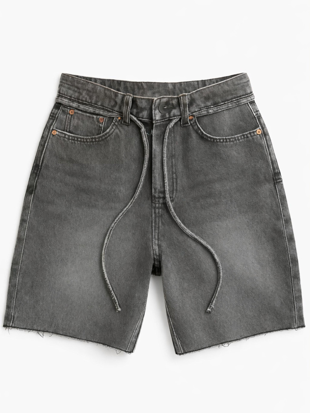 Шорти wide leg з поясом сірий wl 542