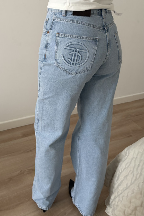 ДЖИНСИ WIDE LEG БЛАКИТНИЙ WL 612