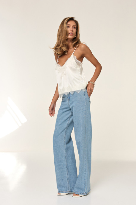 ДЖИНСИ WIDE LEG БЛАКИТНИЙ WL 613