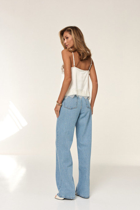 ДЖИНСИ WIDE LEG БЛАКИТНИЙ WL 613