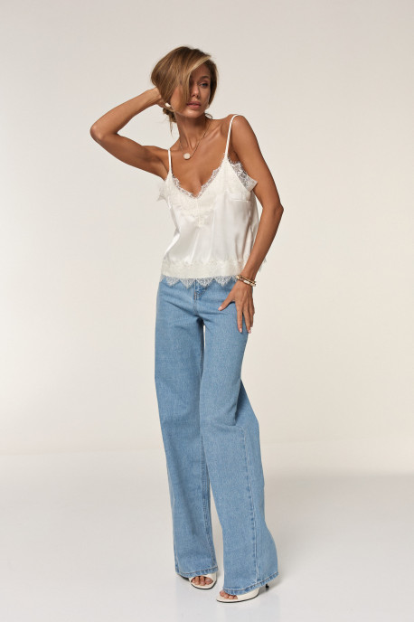 ДЖИНСИ WIDE LEG БЛАКИТНИЙ WL 613