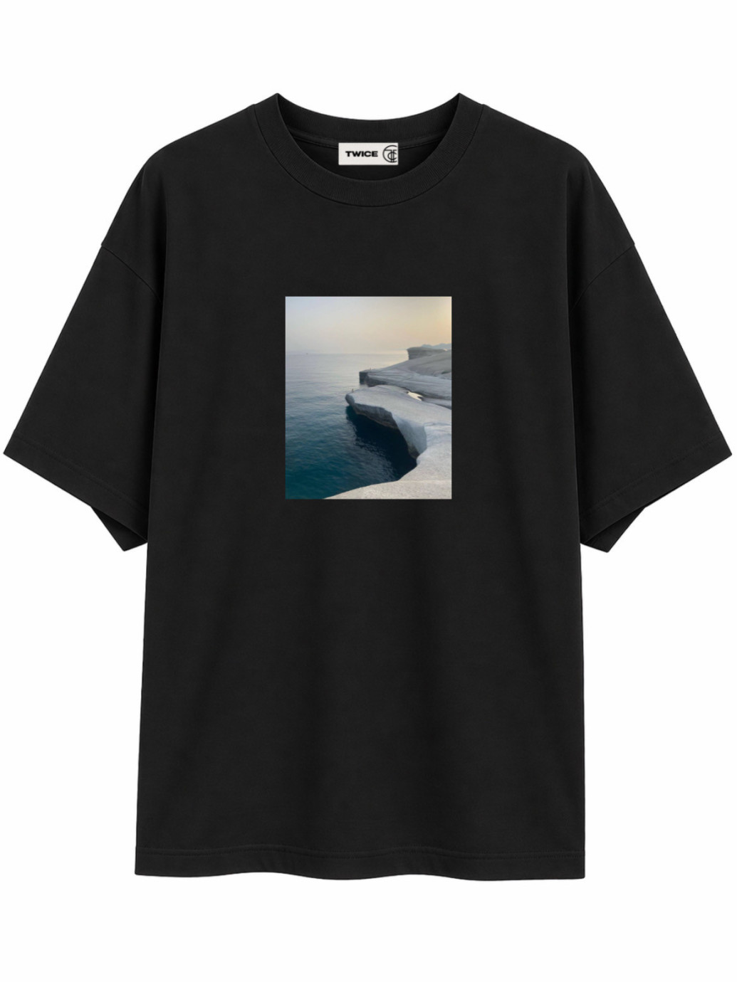 Футболка оверсайз з принтом “Sea Mood”