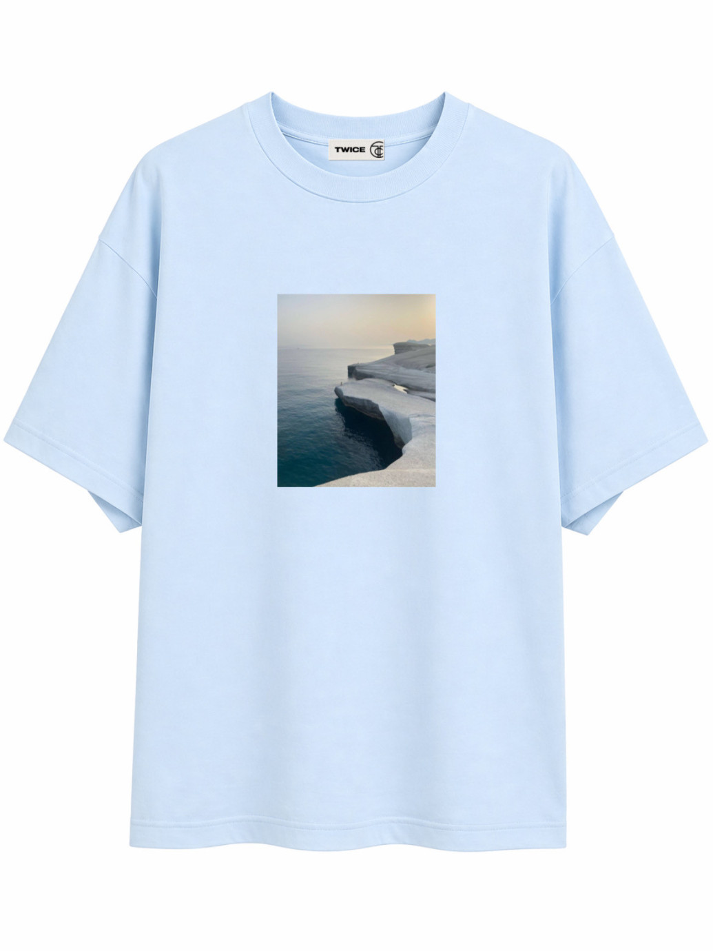 Футболка оверсайз з принтом “Sea Mood”