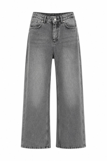 ДЖИНСИ WIDE LEG СІРІ З ШВАМИ WL 593