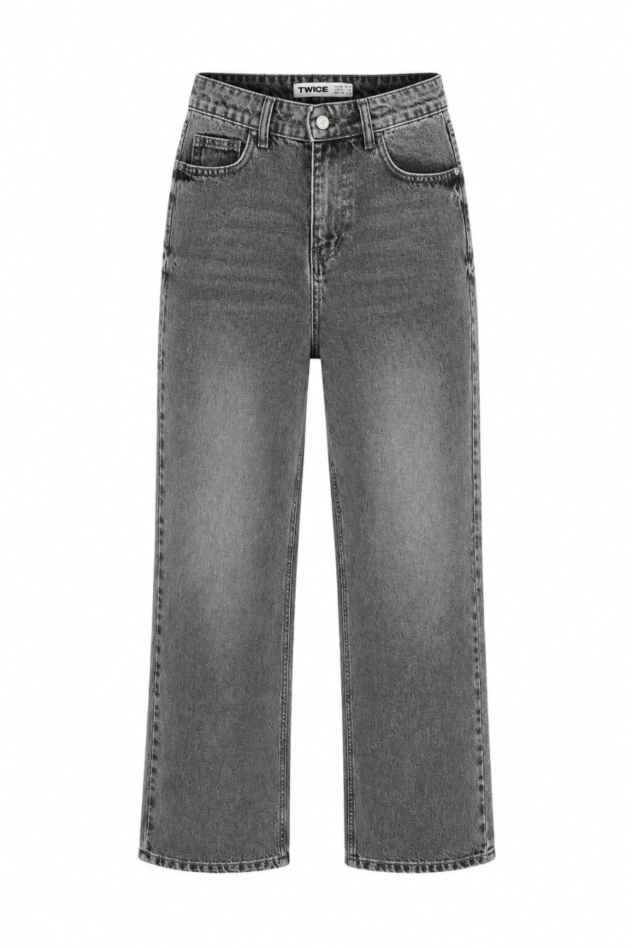 ДЖИНСИ WIDE LEG СІРИЙ WL603