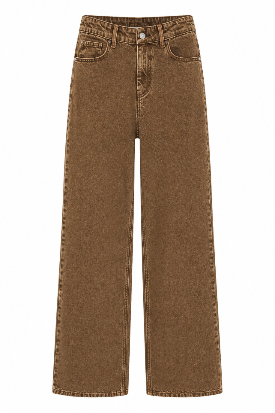ДЖИНСИ WIDE LEG КОРИЧНЕВИЙ WL 610