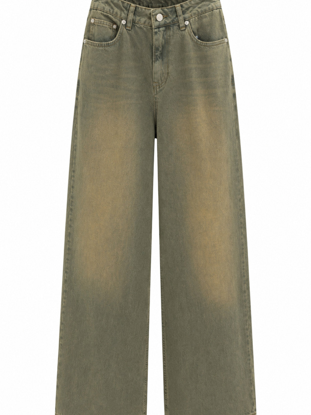 ДЖИНСИ WIDE LEG ЗЕЛЕНИЙ WL 569