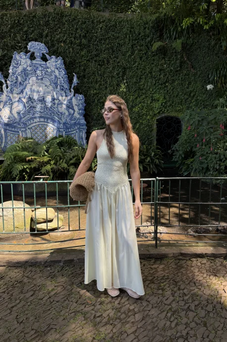 Сукня максі з бавовни DR029
