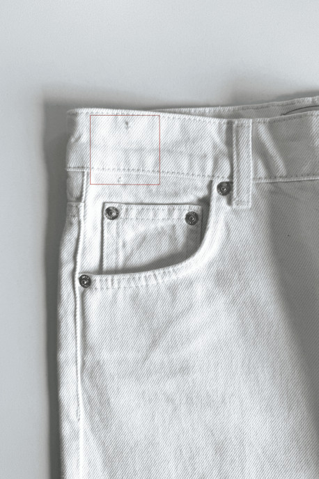 ДЖИНСИ WIDE LEG МОЛОЧНИЙ З НЕОБРОБЛЕНИМ НИЗОМ WL614